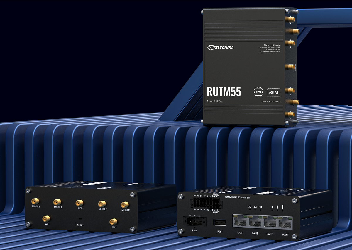 RUTM55 eSIM 5G Router and IoT SIM Cards Overview