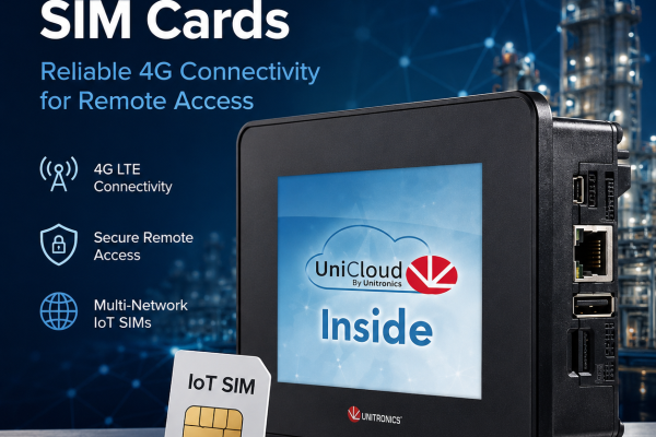 IoT SIM Cards fr unitronics HMI PLC